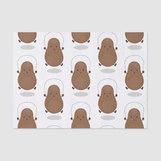 Niedlicher Cartoon Seidenpapier (Vorderseite)