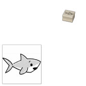 Niedlicher Cartoon Shark Rubber Briefmarke Gummistempel (Stempel)