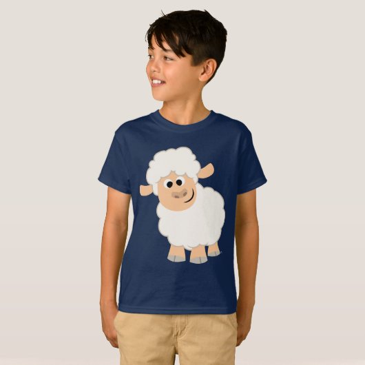 Niedlicher Cartoon Sheep Children T - Shirt (Vorne ganz)