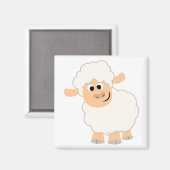 Niedlicher Cartoon Sheep Magnet (Vorderseite/Rückseite)