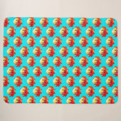 Niedlicher Cartoon Sherpadecke (Vorderseite (Horizontal))