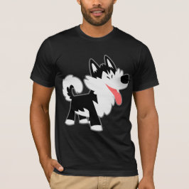 Niedlicher Cartoon Siberischer Husky T - Shirt