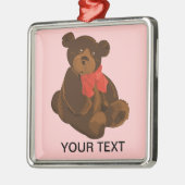 Niedlicher Cartoon Silbernes Ornament (Links)