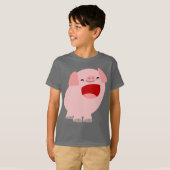 Niedlicher Cartoon Singen Pig Kinder T - Shirt (Vorne ganz)