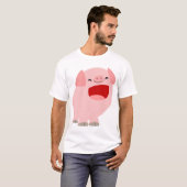 Niedlicher Cartoon-singenschwein-Kinder T - Shirt (Vorne ganz)