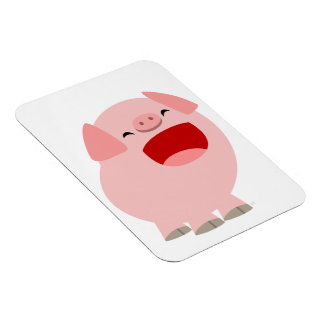 Niedlicher Cartoon Singing Pig Flexible Magnet