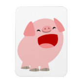 Niedlicher Cartoon Singing Pig Flexible Magnet (Vertikal)