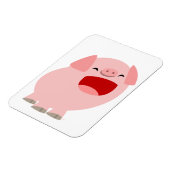 Niedlicher Cartoon Singing Pig Flexible Magnet (Linke Seite)