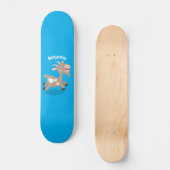 Niedlicher Cartoon Skateboard (Vorderseite)