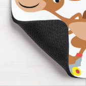 Niedlicher Cartoon-Skaten-Känguru Mousepad (Ecke)