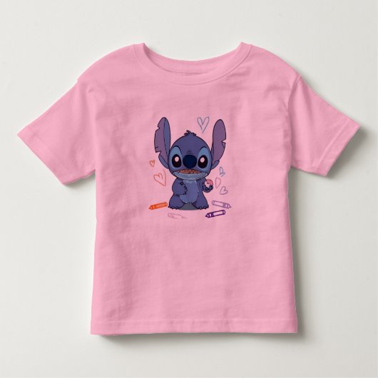 Niedlicher Cartoon Skitch Kleinkind T-shirt (Vorderseite)