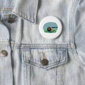 Niedlicher Cartoon Skunk Ape Button (Beispiel)