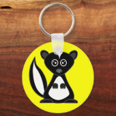 Niedlicher Cartoon Skunk Yellow Schlüsselanhänger (Vorderseite)