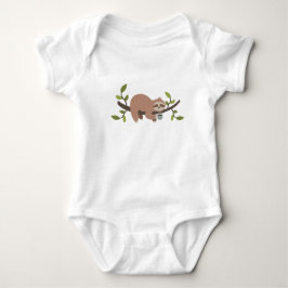 Niedlicher Cartoon Sloth Baby Bodysuit Strampler