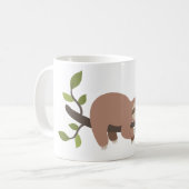 Niedlicher Cartoon Sloth Coffee Tasse (Vorderseite Links)