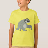 Niedlicher Cartoon Sloth in einem eiligen T - Shir T-Shirt (Vorderseite)