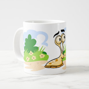 Niedlicher Cartoon Slug Jumbo-Tasse