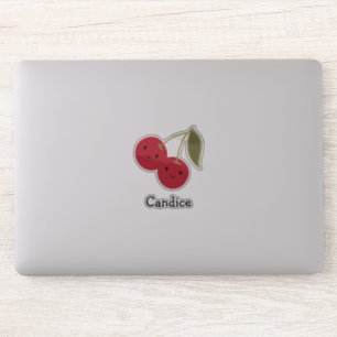 Niedlicher Cartoon Smiling Kawaii Cherries Aufkleber