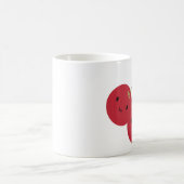 Niedlicher Cartoon Smiling Kawaii Cherries Kaffeetasse (Mittel)