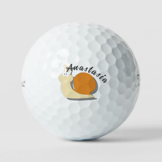 Niedlicher Cartoon Snail Personalisiert Golf Balls Golfball (Vorderseite)
