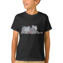 Niedlicher Cartoon Sneaky Elephant Children T - Sh