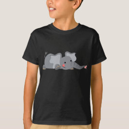 Niedlicher Cartoon Sneaky Elephant Children T - Sh T-Shirt