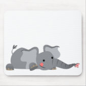 Niedlicher Cartoon Sneaky Elephant Mousepad (Vorne)
