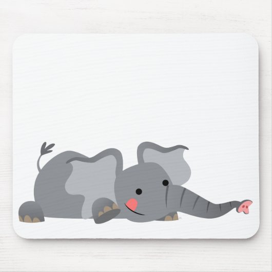 Niedlicher Cartoon Sneaky Elephant Mousepad (Vorne)