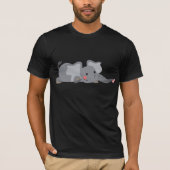 Niedlicher Cartoon Sneaky Elephant T - Shirt (Vorderseite)