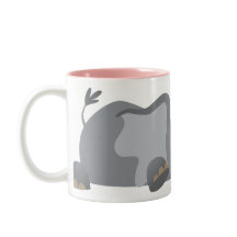 Niedlicher Cartoon Sneaky Elephant Tasse