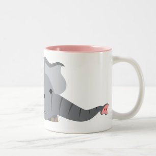 Niedlicher Cartoon Sneaky Elephant Tasse