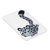 Niedlicher Cartoon Snow Leopard Flexible Magnet (Rechte Seite)