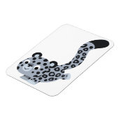 Niedlicher Cartoon Snow Leopard Flexible Magnet (Linke Seite)