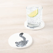Niedlicher Cartoon Snow Leopard Untersetzer (Seite)