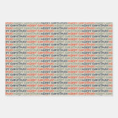 Niedlicher Cartoon Snowmen auf einem Strandurlaub Geschenkpapier Set (Vorderseite 3)