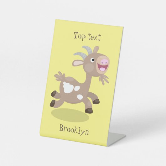 Niedlicher Cartoon Sockelschild (Vorderseite)