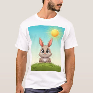 Niedlicher Cartoon Sonniger T - Shirt