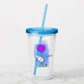 Niedlicher Cartoon Spaß Acryltrinkbecher (Rückseite)