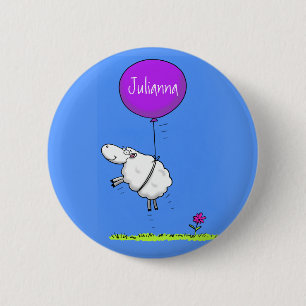 Niedlicher Cartoon Spaß Button