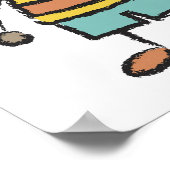 Niedlicher Cartoon Spaß Happy Familienfreude Liebe Poster (Ecke)