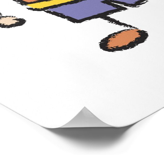 Niedlicher Cartoon Spaß Happy Familienfreude Liebe Poster (Ecke)