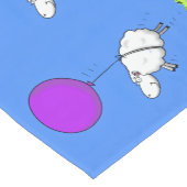 Niedlicher Cartoon Spaß Kurzer Tischläufer (Ecke)