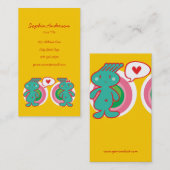 Niedlicher Cartoon Spaß Sweet Funny Funny Funky Visitenkarte (Vorne/Hinten)