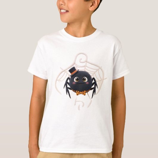 Niedlicher Cartoon Spider mit Top Hat (Vorderseite)