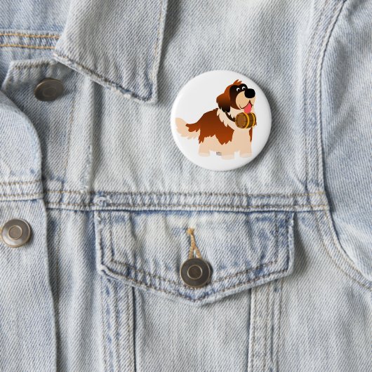 Niedlicher Cartoon St Bernard Button Abzeichen (Beispiel)