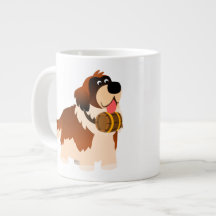 Niedlicher Cartoon St Bernard Jumbo Tasse