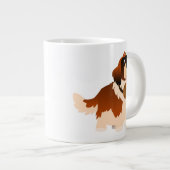 Niedlicher Cartoon St Bernard Jumbo Tasse (Vorderseite Rechts)