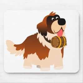 Niedlicher Cartoon St Bernard Mousepad