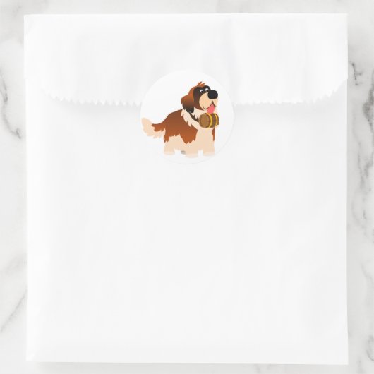 Niedlicher Cartoon St Bernard Sticker (Tasche)