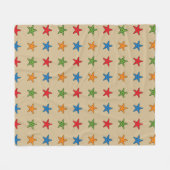 Niedlicher Cartoon Starfish Set Fleecedecke (Vorderseite (Horizontal))